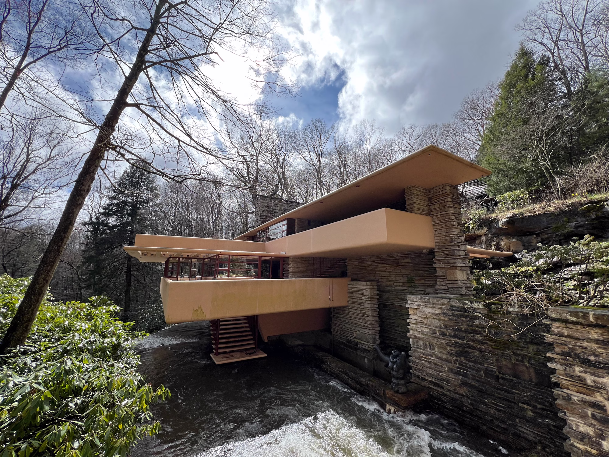 fallingwater, by frank lloyd wright